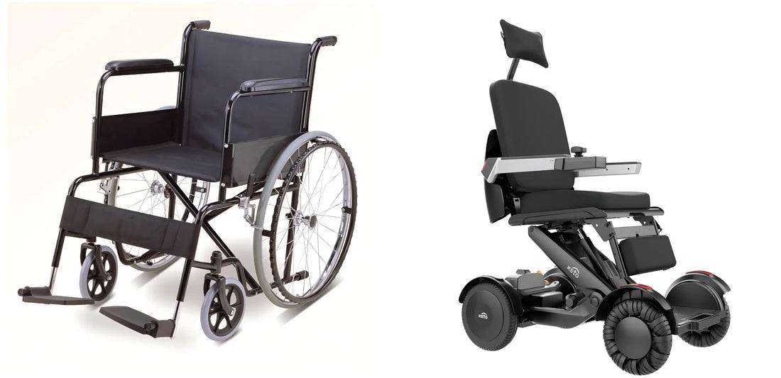 compare manual wheelchair and powered wheelchair