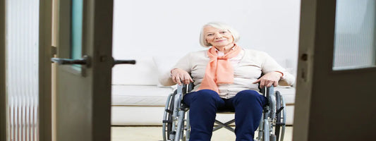 elderly people on wheelchair