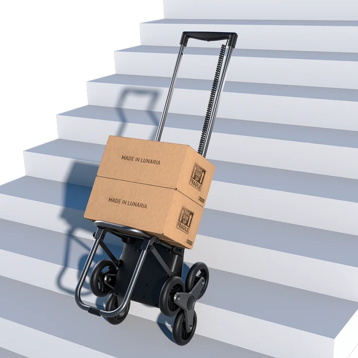 66lbs Electric Stair-Climbing Shopping Cart EzStep