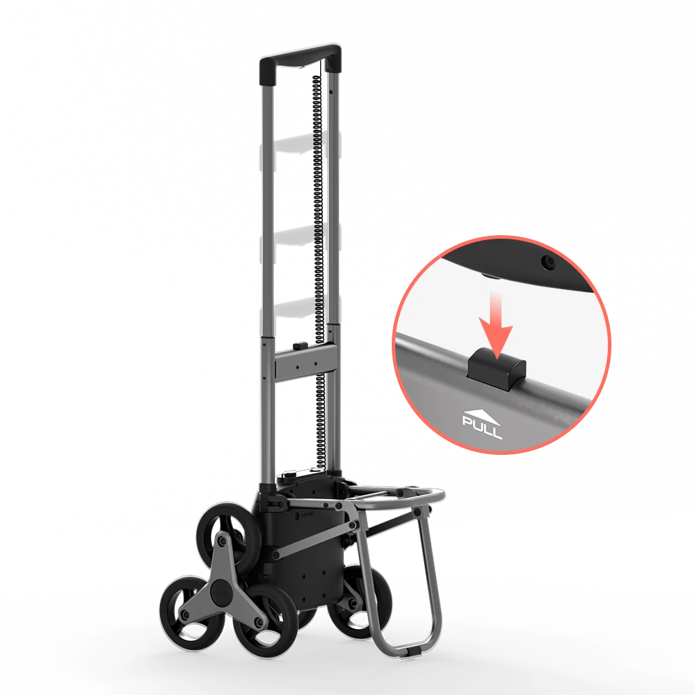 66lbs Electric Stair-Climbing Shopping Cart EzStep